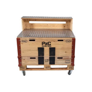 Palleleon Buffet auf Rollen mit Aufsatz 0